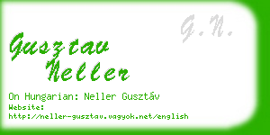 gusztav neller business card